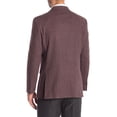 thumbnail image 2 of Tommy Hilfiger Mens Regular Fit Weave Sport Coat 42 Regular Wine/Tan Blazer, 2 of 3