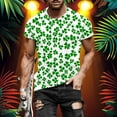 thumbnail image 2 of biudgviw Saint Patricks Day T Shirts for Men Print Short Sleeve Tops Fashion Casual Crewneck Loose Fit Tees for Festival Party, 2 of 5