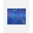 thumbnail image 1 of Tube de Cou en Jersey Extensible Bleu Imprimé Smileys, 1 of 4