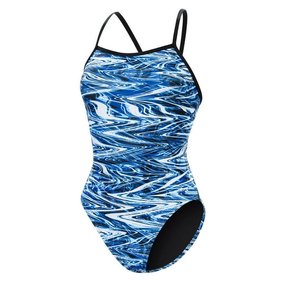 Dolfin Womens Reliance Print DBX Back 1-Piece - Jet Stream