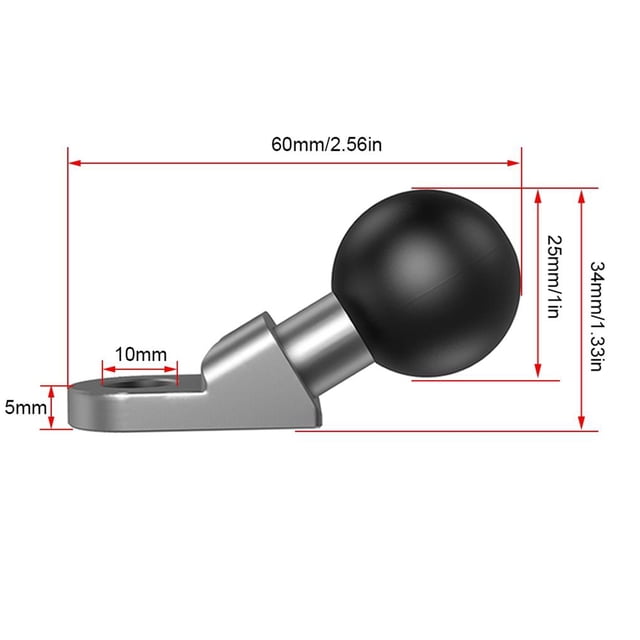 Soporte De Gps Para Teléfono Móvil De Motocicleta, Base De Bola Fija, Soporte De Espejo Para Bicicletas, Accesorios Para Bicicletas De Motocicleta Vogacara VI005340-00