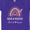 thumbnail image 4 of Inktastic Mimi and Peepaw Love Me Granddaughter Rainbow Girls Baby Bodysuit, 4 of 5