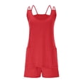 thumbnail image 6 of Womens Cami Pajama Sets 2 Piece Ribbed Knit PJs Tank Top and Shorts Set Sleepwear, 6 of 8