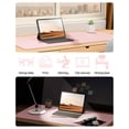 thumbnail image 6 of Leather Desk Mat - Non-Slip PU Desk Pad for Office and Home - Desk Organization and Accessories - Ideal for Large Mouse Pad and Desk Mats on Top of Desks (35.4" x 15.8", Light Pink), 6 of 8