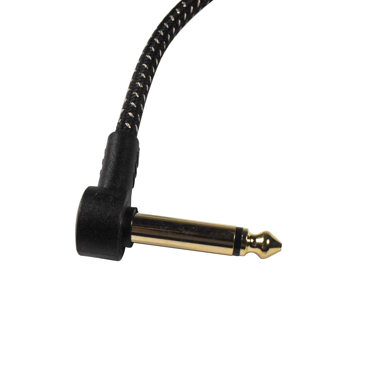 HQRP 6-Pack 1/4 Inch TS Instrument Cable Bass AMP Cord, 6 in Effect Pedal Cable for Electric, Bass Guitar, Electric Mandolin, Pro Audio, Right Angle to Right Angle, 6.35mm Male Jack Stereo Audio Cord