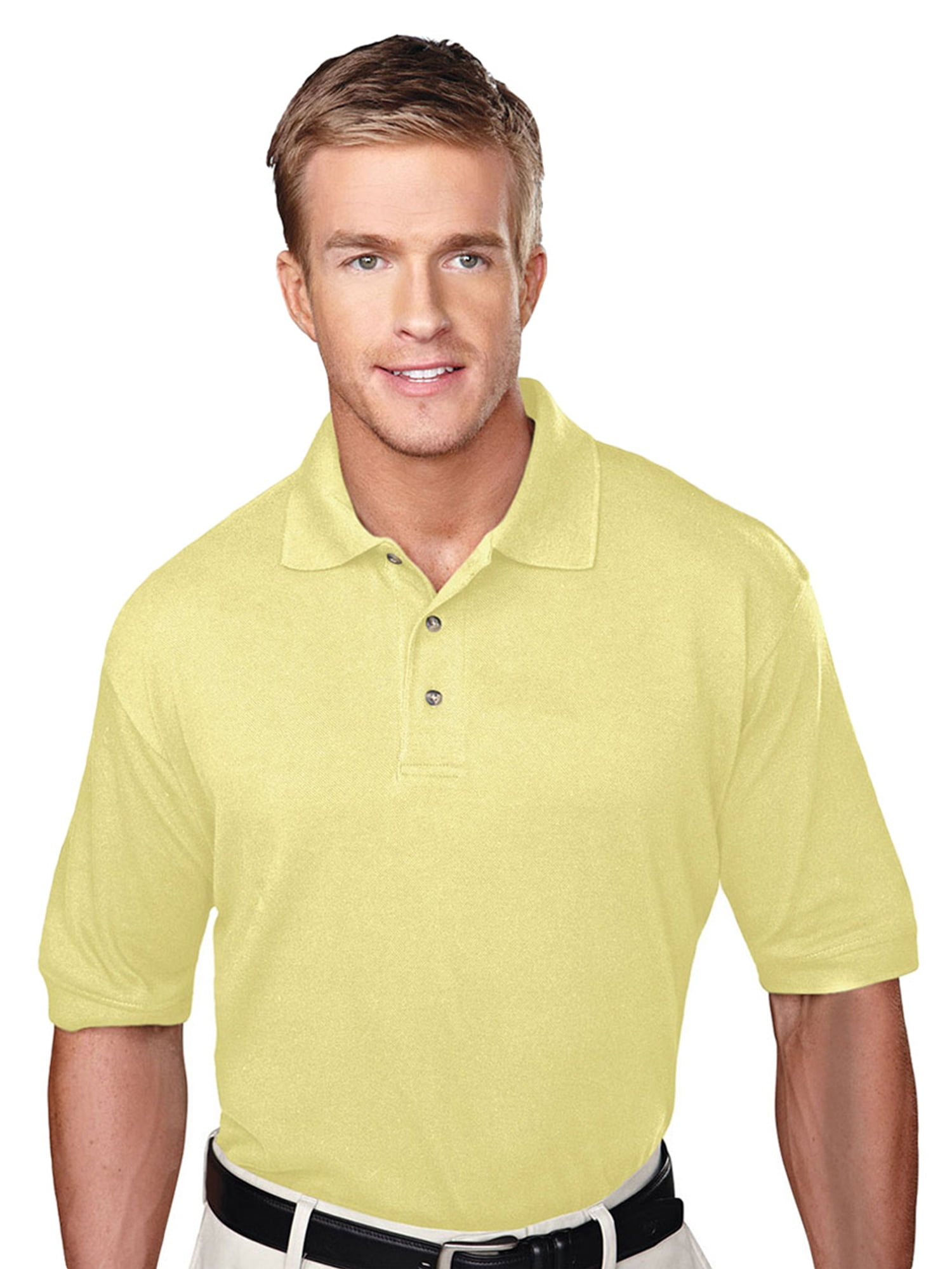 TriMountain TriMountain Men's Big And Tall Pique Golf Shirt
