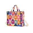 thumbnail image 7 of FORMRS Womens Corduroy Tote Bag Crossbody Shoulder Handbag with Pocket, Colorful Jars, 7 of 7