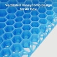 thumbnail image 4 of Honeycomb Cooling Gel Seat Cushion, Non Slip Pressure Relief Pad for Office, Car, Wheelchair & Home Daily Use, Blue, 4 of 5