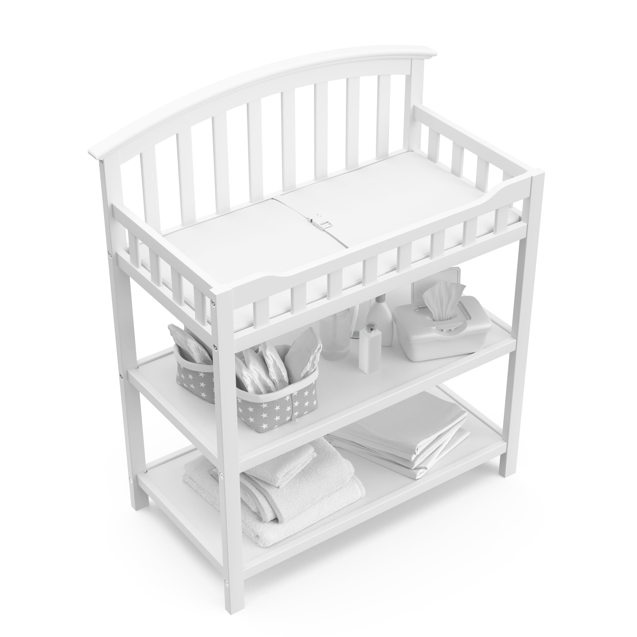 graco white changing table