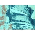 thumbnail image 1 of Ahgly Company Indoor Rectangle Abstract Light Blue Modern Area Rugs, 2' x 4', 1 of 4