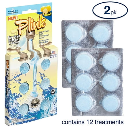 drain fizzy 12ct plink freshener