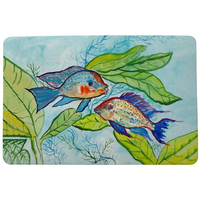 Betsy Drake DM642 Paire de Tapis de Porte de Poisson - 18 x 26 Po.