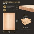 thumbnail image 2 of John Boos Chop-N-Slice Wood Cutting Board with Eased Corners, Maple, 2 of 12