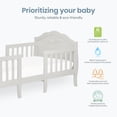 thumbnail image 2 of Dream On Me Rose 3-in-1 Convertible Toddler Bed, Greenguard Gold and JPMA Certified, Platinum, 2 of 6