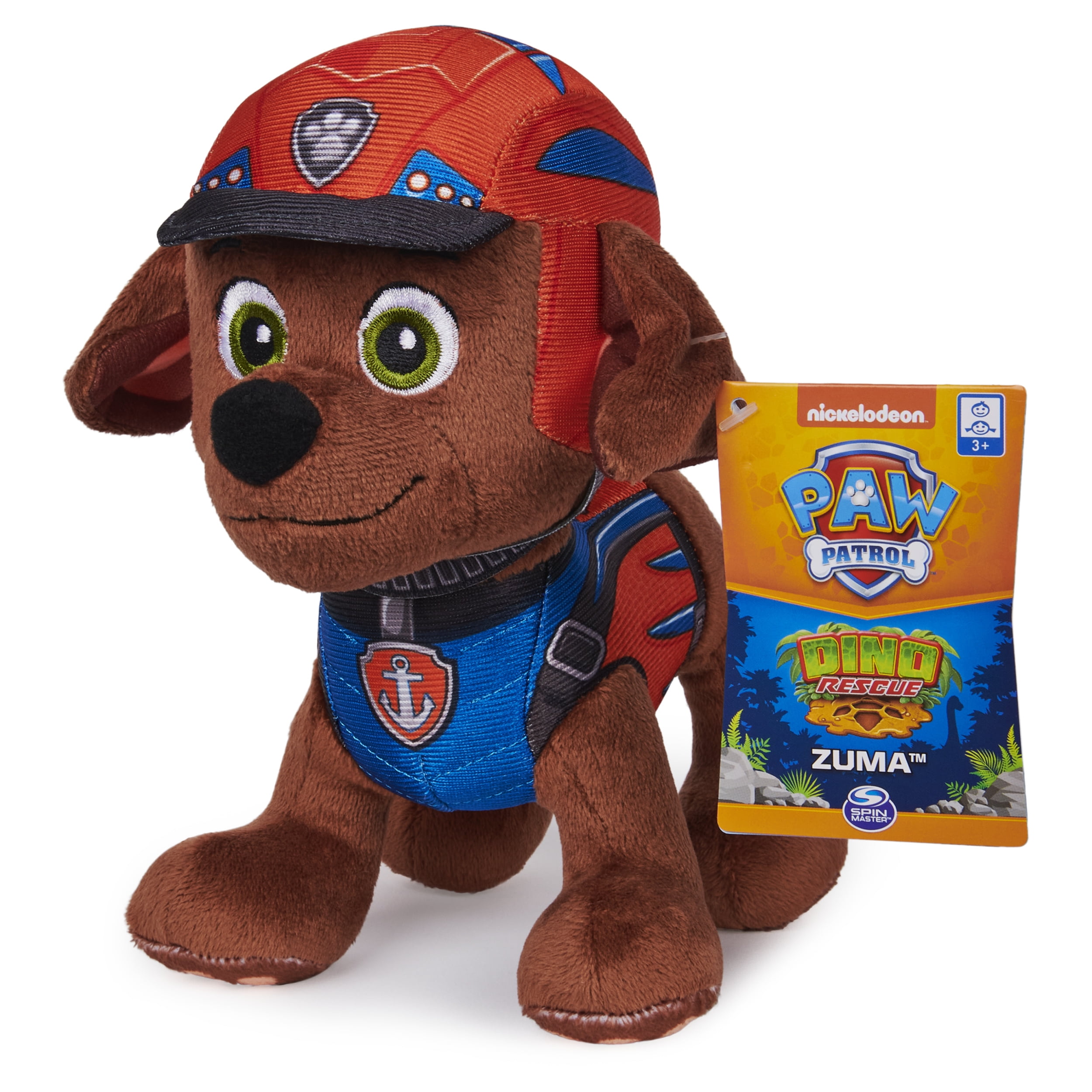NEW OFFICIAL 12" PAW PATROL SITTING ZUMA PUP PLUSH SOFT TOY NICKELODEON DOGS 