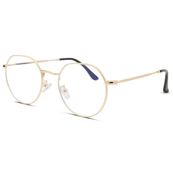 Eyeglasses Pro Acme Fashion con montura redonda de metal de 53 mm, unisex