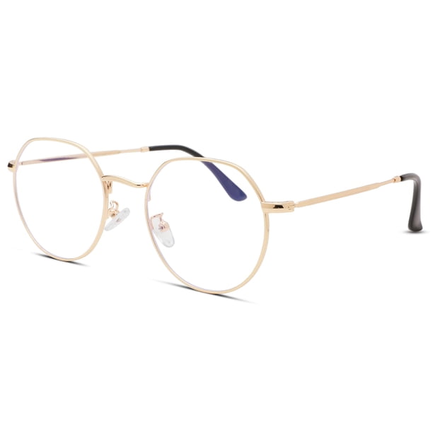 Eyeglasses Pro Acme Fashion con montura redonda de metal de 53 mm, unisex