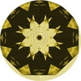thumbnail image 1 of Ahgly Company Machine Washable Indoor Square Transitional Black Brown Area Rugs, 3' Square, 1 of 7