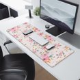 thumbnail image 2 of Long Mouse Pads for Desk,Pioneer Flower Floral Print Pattern Desk Mats on Top Of Desks, Desk Mouse Pad Extra Large with 3mm Non-Slip Base and Stitched Edge for Gaming,Office,Work,Home 31.5"x11.8", 2 of 6