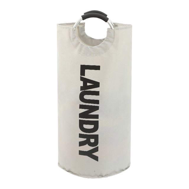 LPSSTORE Foldable Aluminum Handle Cloth Storage Laundry Hamper for Bathroom & Bedroom