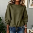 thumbnail image 5 of Ounisa Women's Winter Fashionable Casual Sweatshirt Long Sleeved Pullover Sweatshirt Hooded Sweatshirt, 5 of 8
