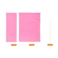 thumbnail image 3 of Uxcell Director Chair Accessories Set Artist Chair Canvas Replacement Kit, Pink, 3 of 6
