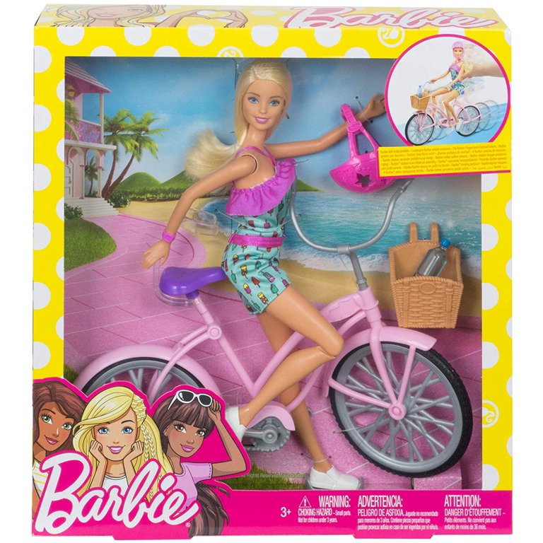 Barbie Com Bicicleta Ftv96 - Mattel