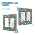 thumbnail image 6 of 2-Gang Screwless Pioneer Floral Decorative Wall Plates,Size 2-Gang 4.7"W x 4.7"H,Unbreakable Thermoplastic Faceplate Cover for Kitchen Living Room Bedroom Decorator Receptacle Outlet Switch, 6 of 7