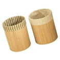 thumbnail image 3 of Foldable Bamboo Paper Wastebasket Trash Waste Bin Room Tidy Office Flower, 3 of 8