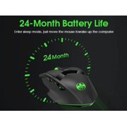 Wireless Gaming Mouse, 16000 DPI Adjustable, Bluetooth 5.2 & 2.4GHz Dual Mode, Lightweight, 10 Buttons, RGB Lighting, for PC Gaming & Office, Muzpu (Black)