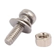 thumbnail image 3 of M1.6x6mm Tornillo de cabeza plana Phillips de acero inoxidable 304 con tuerca y arandela 35 juegos, 3 of 3