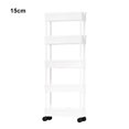 thumbnail image 4 of Maytalsory ABS Stable Structure 4 Tier Storage Cart Bedroom Storage Living Room 3/4/5 Tier Storage Kitchen White,5 layers 15cm, 4 of 6