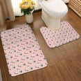 thumbnail image 2 of Yiaed French Bulldog 1 Print Bathroom Mat Set 2 Pieces Mat Anti-Skid Pad Ultra Soft and Absorbent Bathroom Bath Mat Contour Bath Rugs for Toilet Base, 2 of 6