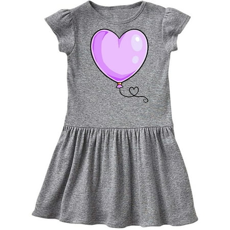 

Inktastic Purple Balloon Heart Gift Toddler Girl Dress
