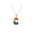 C, variant on PAURO Initial Necklaces for Women Men Stainless Steel Capital Letter Pendant Lgbt Rainbow Pride Choker Alphabet A