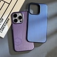 thumbnail image 4 of Funda fina corrugada mate transparente para iPhone 15 Plus 14 13 16 Pro Max, carcasa trasera rígida de PC transparente con revestimiento de lujo, 4 of 5