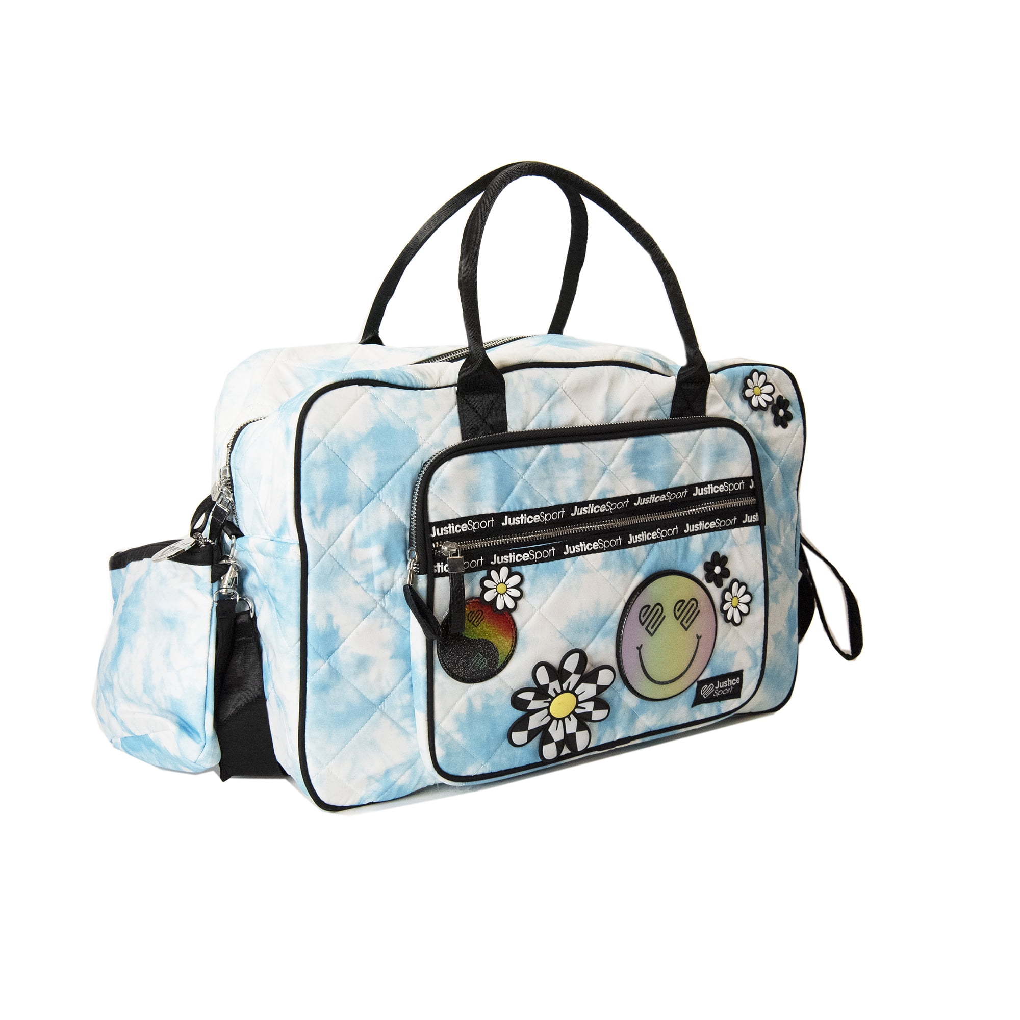 Justice Girls Tie Dye Weekender Bag, 3-Piece Multi-Color