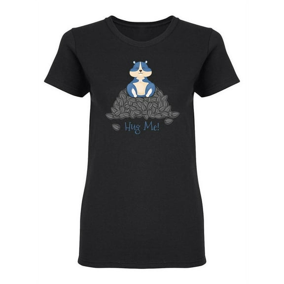 Hug Me! Hamster Shaped T-Shirt Women -Image by Shutterstock, Female x-Large