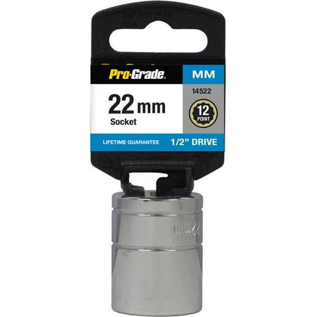 

Pro-Grade 14522 0.5 in. Drive x 22 mm 12 Point Socket