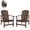 Brown, variant on Stackable HDPE Adirondack Chairs Set of 2 – Weather-Resistant Outdoor Patio Furniture, Low Maintenance Poly Lumber Fire Pit Chair, Comfortable & Stylish Seating for Porch, Deck, Garden