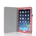 thumbnail image 5 of iPad Air 2 Case (Polka Dot Red) - Slim Fit Synthetic Leather Folio Case Stand Smart Cover Auto Sleep & Wake Feature and Stylus Holder for Apple iPad Air 2 (iPad 6) & iPad Air (iPad 5), 5 of 7