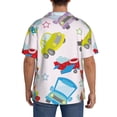 thumbnail image 3 of Sikiie Cute Transport Men's Cuban Shirt, Hawaiian Shirts, Business Casual Button Down Shirts, Short Sleeve Shirt-Medium, 3 of 5