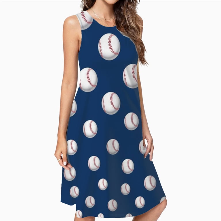 baseball dresses for ladies Softball Ball Dress Loose Women'S Dress Beach With Pockets Dresses Womens 6204.49.1000