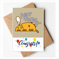 thumbnail image 1 of Hoy roncaba. Sobre de la Carta de felicitación de la tarjeta de matrimonio, 1 of 4
