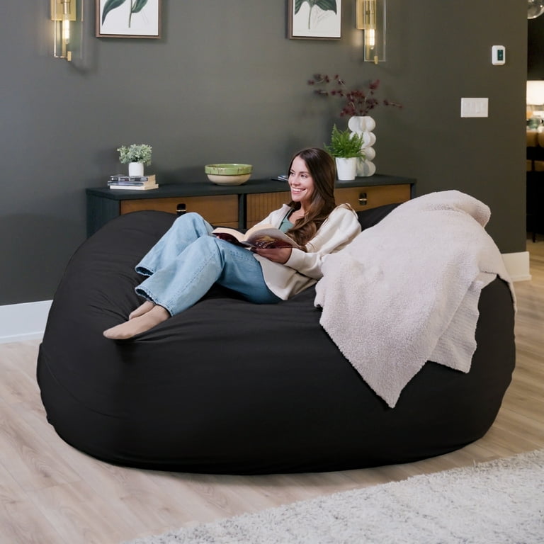 Big Joe Extra Large Foam Filled Bean Bag Chair, Adult Size, with