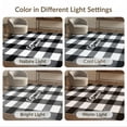 thumbnail image 7 of ODIKA 4'x6' Washable Area Rug Door Welcome Plaid Gingham Farmhouse Howdy Lettering Front Layered for Home Office, Under Desk, Non-Slip Chair-Friendly, Flatwoven, 7 of 7