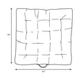 thumbnail image 4 of Sorra Home Blush Pink Square Floor Pillow with Handle 40 in x 40 in x 5 in, 4 of 4