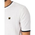 thumbnail image 4 of Fila Musso Knitted Textured T-Shirt, White, 4 of 5