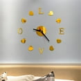 thumbnail image 6 of OAVQHLG3B DIY Wall Clock 3D Mirror Surface Sticker Home Office Decor Clock, 6 of 6