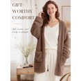 thumbnail image 6 of DAKIMOE Sleep Cardigans Robe Bed Jackets for Women Toasty Cozy Sherpa Coat Cloud-Soft House Jacket Loose Oversized Fleece Fuzzy Outwear, S-XXL, 6 of 9